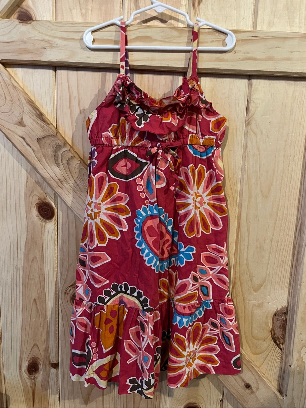 Old Navy Linen Cotton Floral Dress